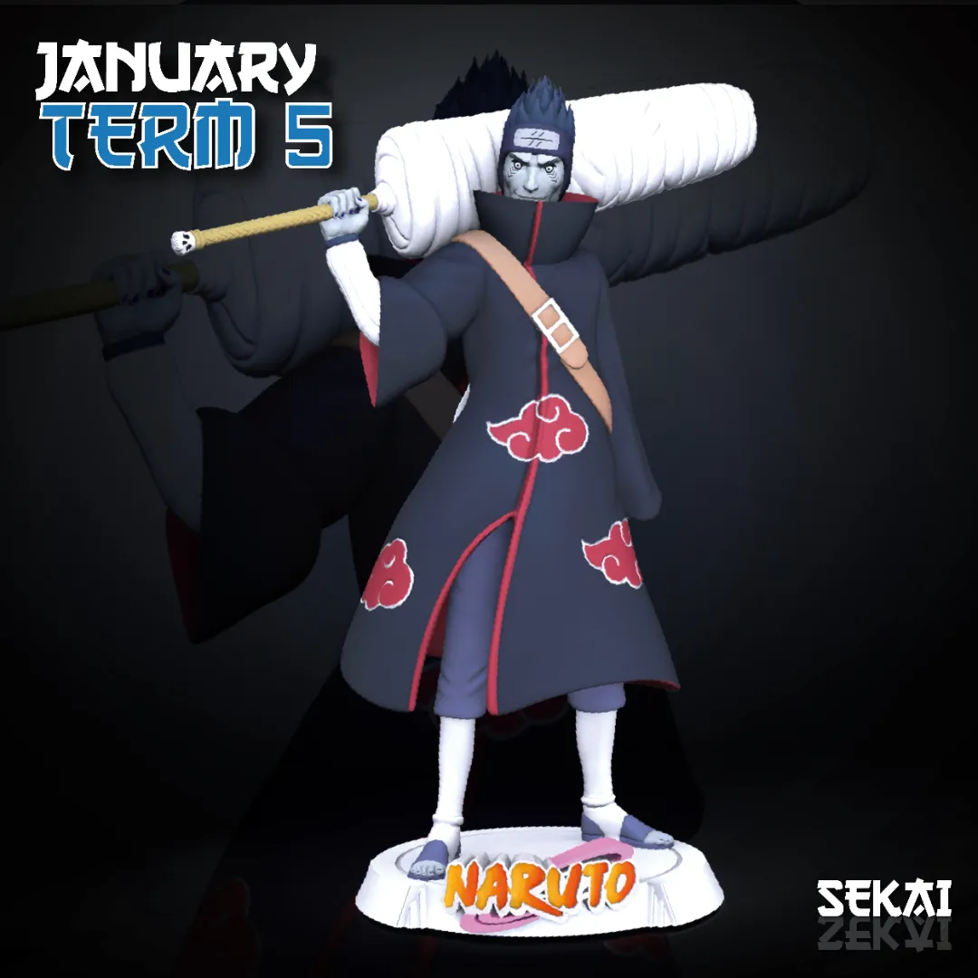 Kisame - Unassembled and Unpainted Garage Kit - Model Designed by Sekai3D