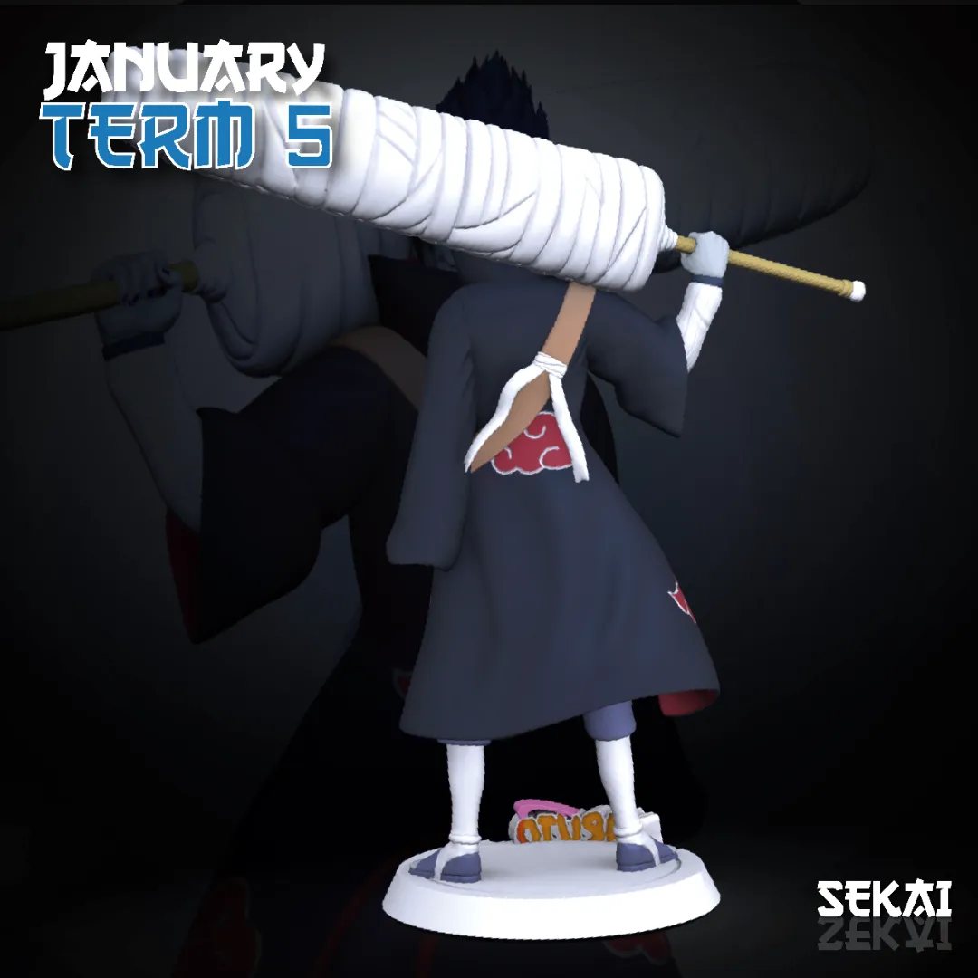 Kisame - Unassembled and Unpainted Garage Kit - Model Designed by Sekai3D