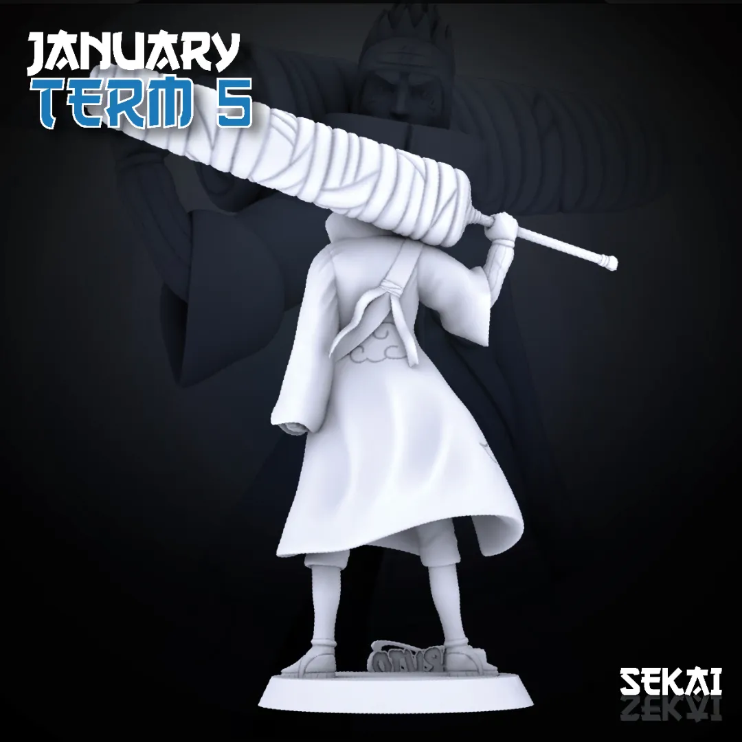 Kisame - Unassembled and Unpainted Garage Kit - Model Designed by Sekai3D