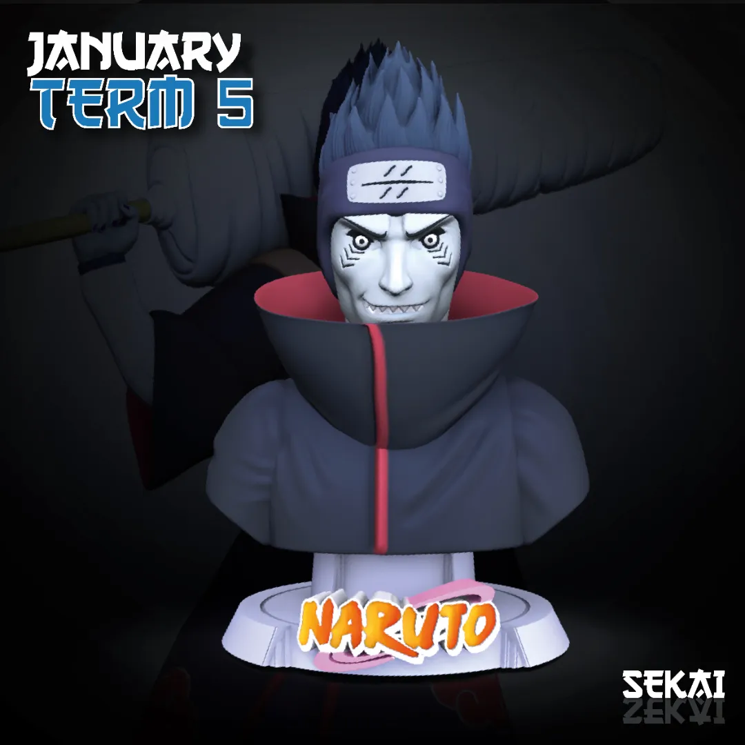 Kisame - Unassembled and Unpainted Garage Kit - Model Designed by Sekai3D