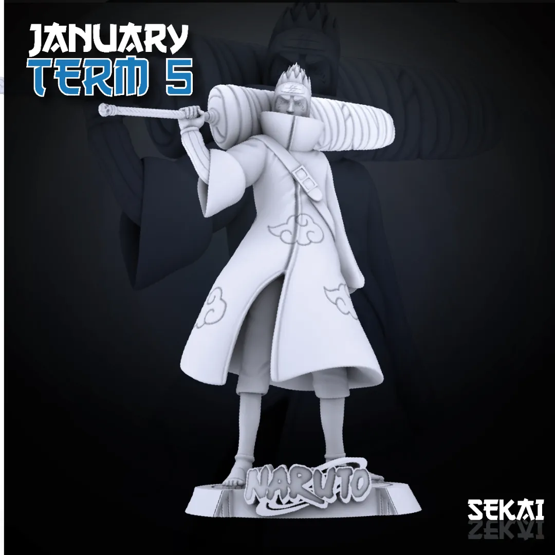 Kisame - Unassembled and Unpainted Garage Kit - Model Designed by Sekai3D