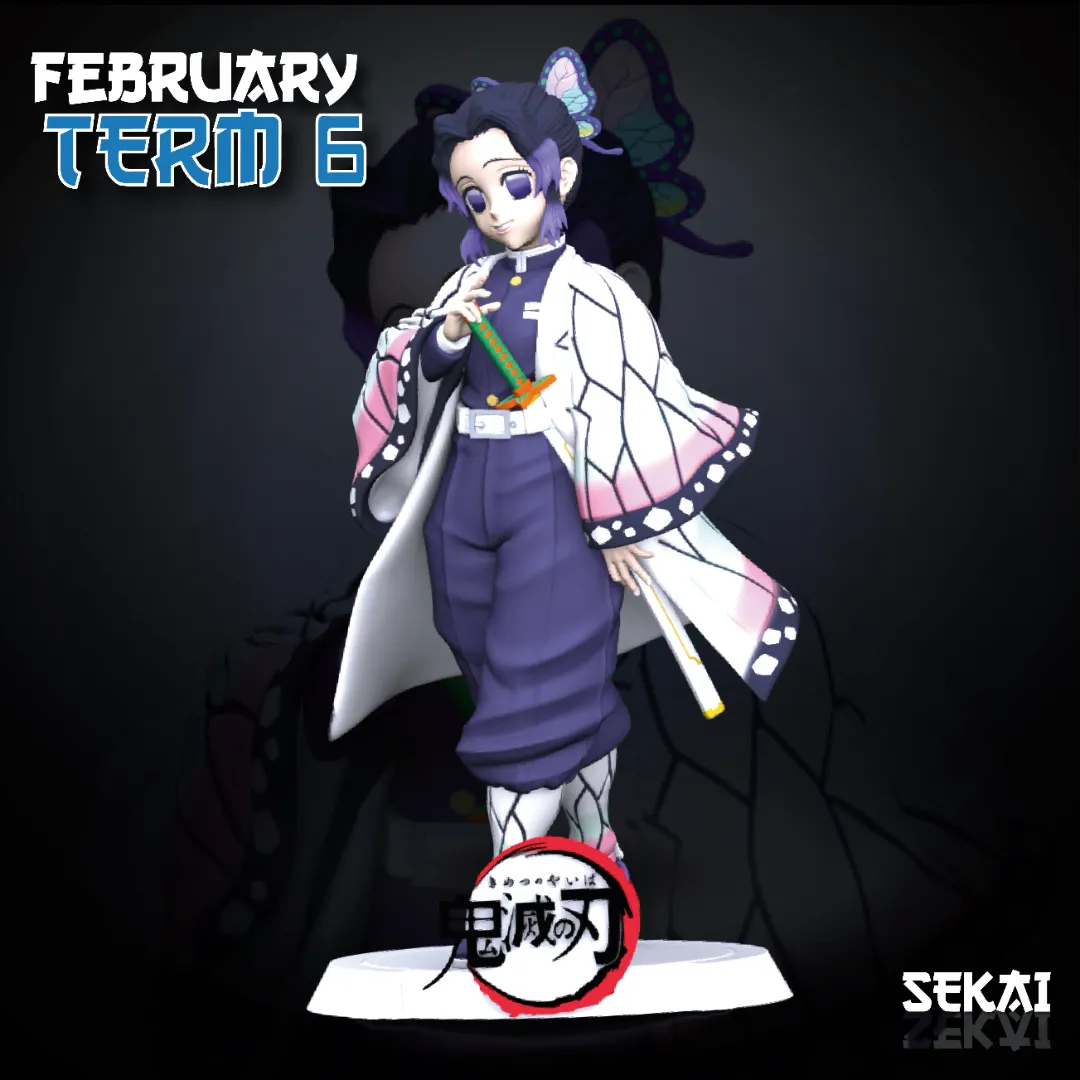 Shinobu - Unassembled and Unpainted Garage Kit - Model Designed by Sekai3D