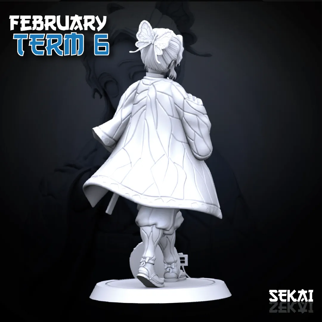 Shinobu - Unassembled and Unpainted Garage Kit - Model Designed by Sekai3D