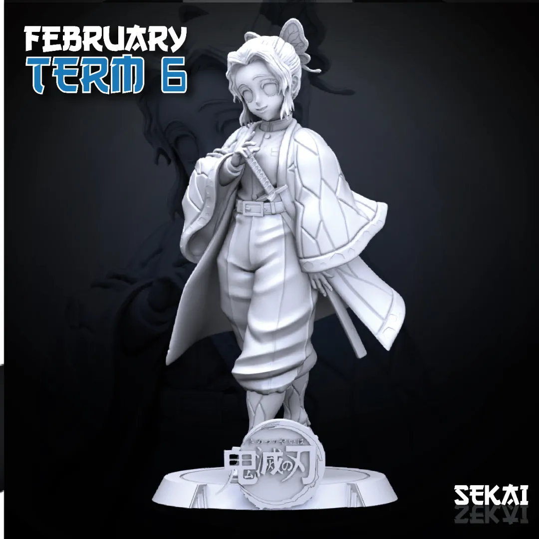 Shinobu - Unassembled and Unpainted Garage Kit - Model Designed by Sekai3D