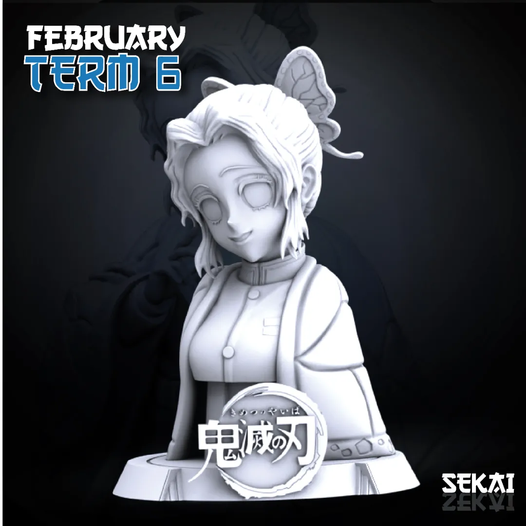 Shinobu - Unassembled and Unpainted Garage Kit - Model Designed by Sekai3D