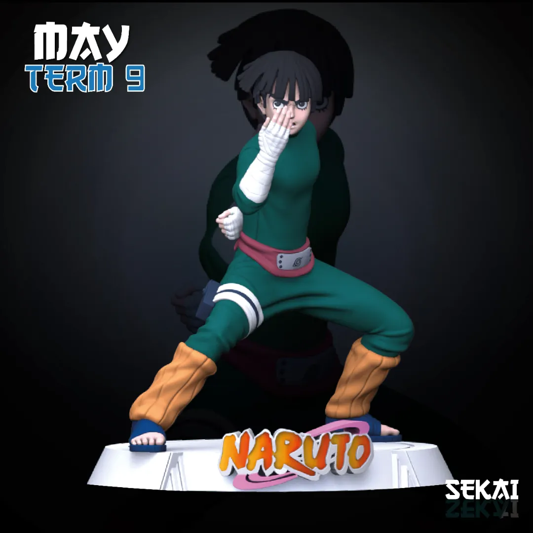 Rock Lee - Unassembled and Unpainted Garage Kit - Model Designed by Sekai3D