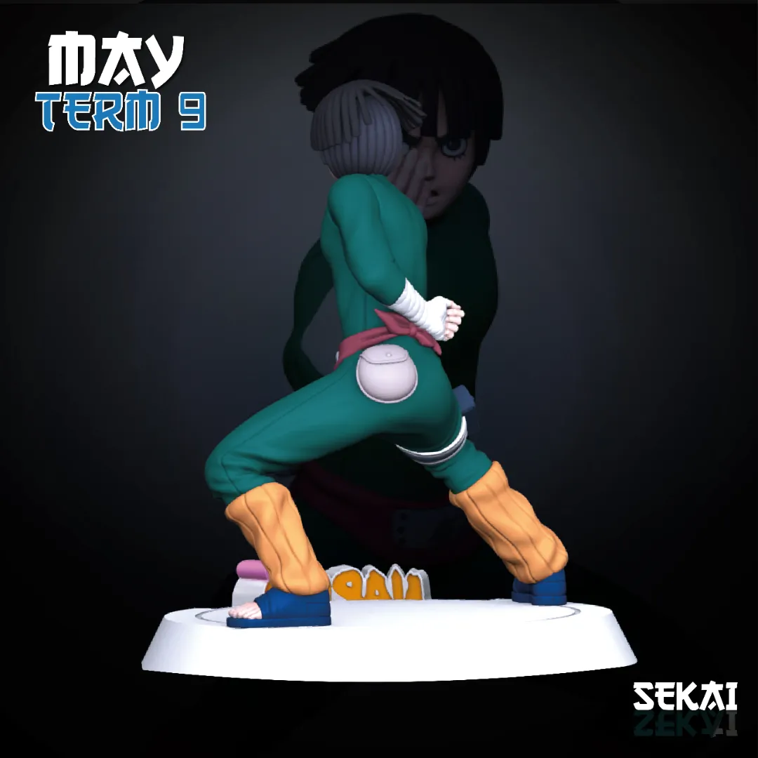 Rock Lee - Unassembled and Unpainted Garage Kit - Model Designed by Sekai3D