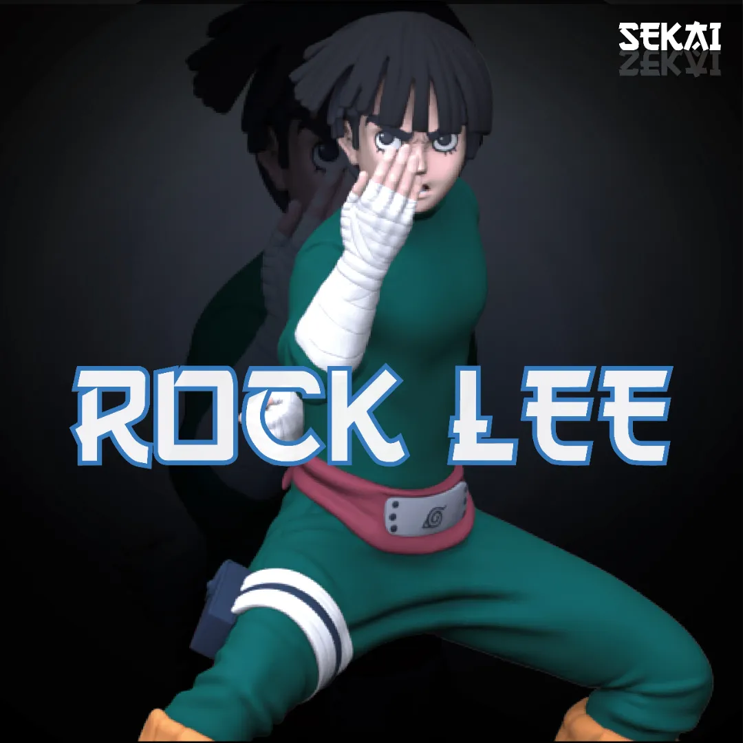 Rock Lee - Unassembled and Unpainted Garage Kit - Model Designed by Sekai3D