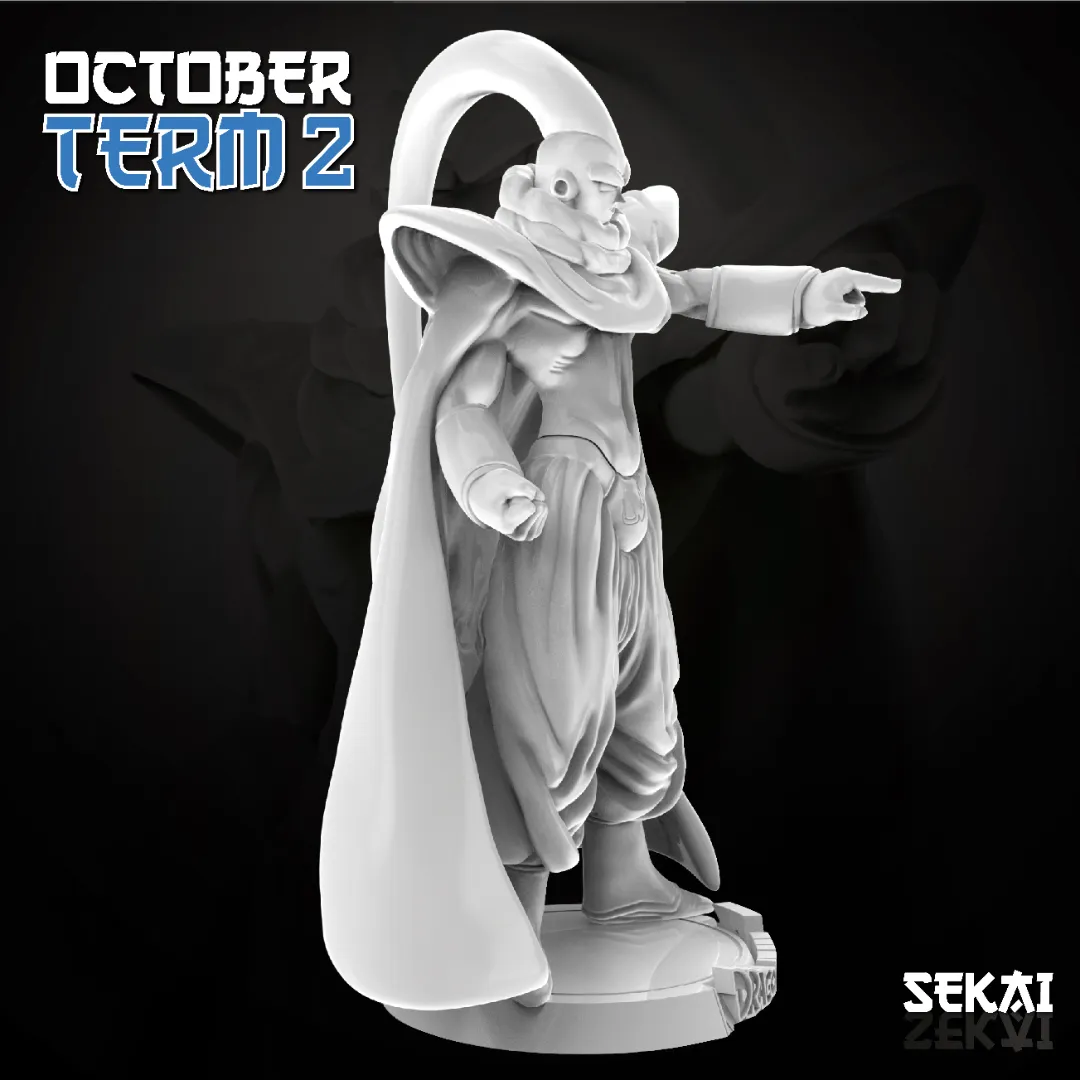 Super Buu (Piccolo Absorbed) - Unassembled and Unpainted Garage Kit - Model Designed by Sekai3D