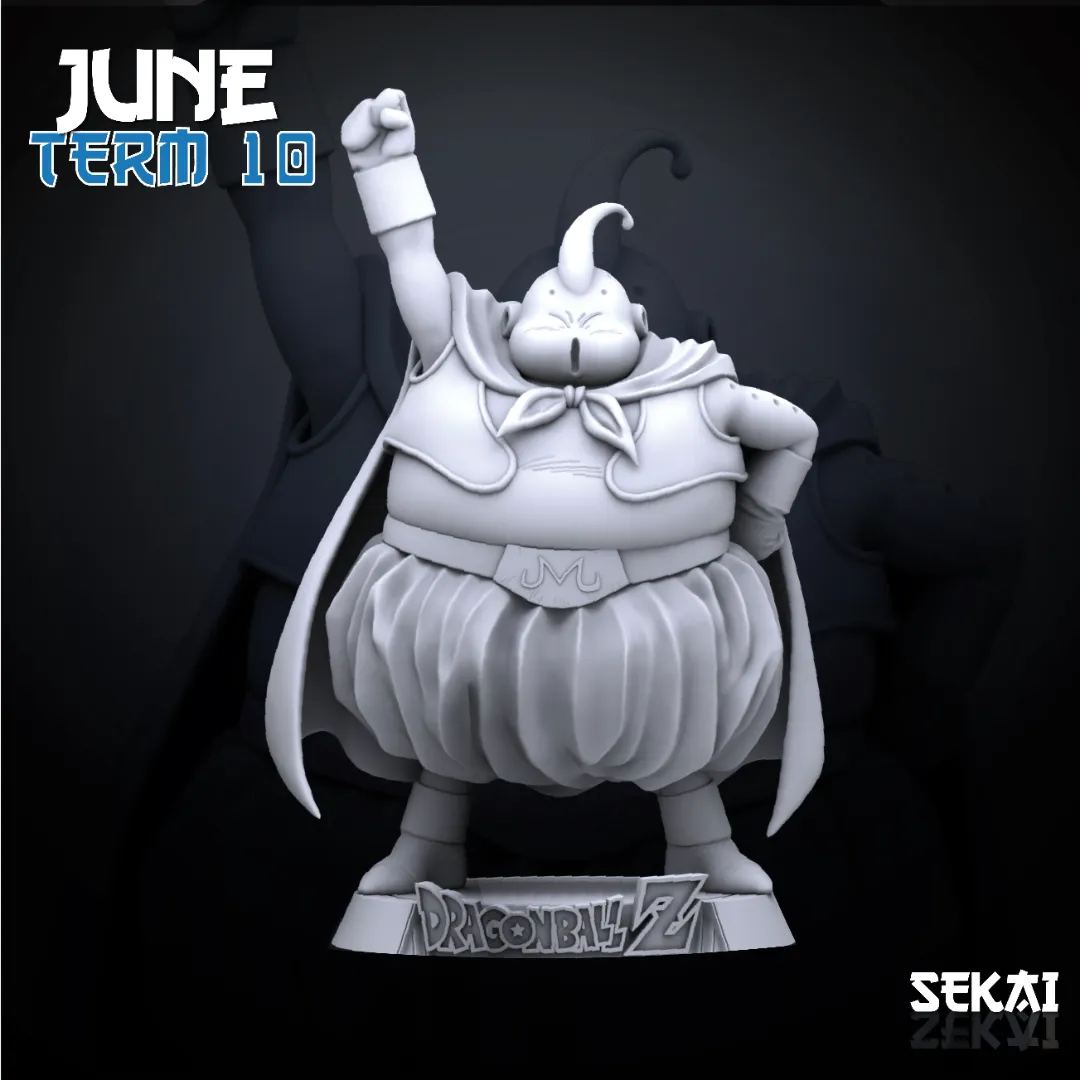 Majin Buu - Unassembled and Unpainted Garage Kit - Model Designed by Sekai3D