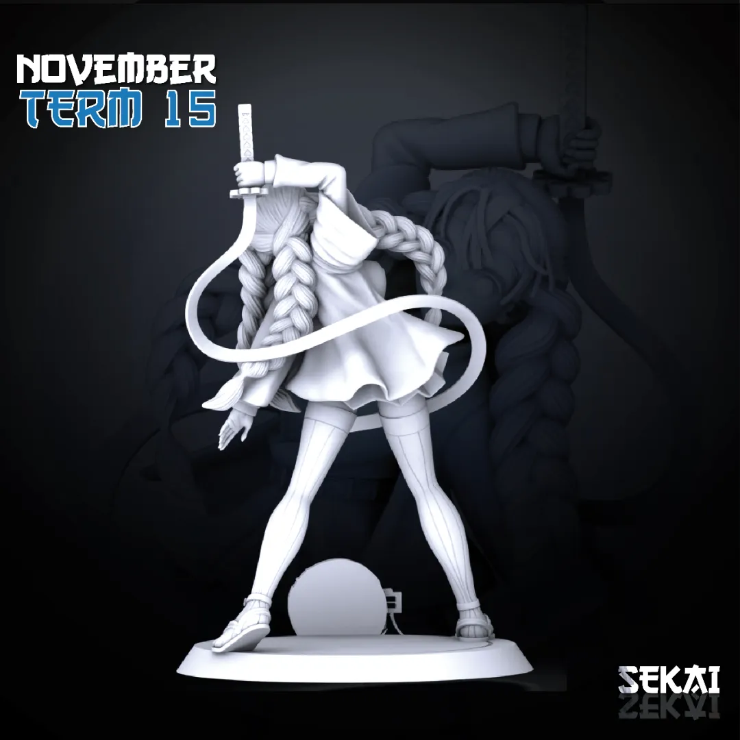 Mitsuri - Unassembled and Unpainted Garage Kit - Model Designed by Sekai3D