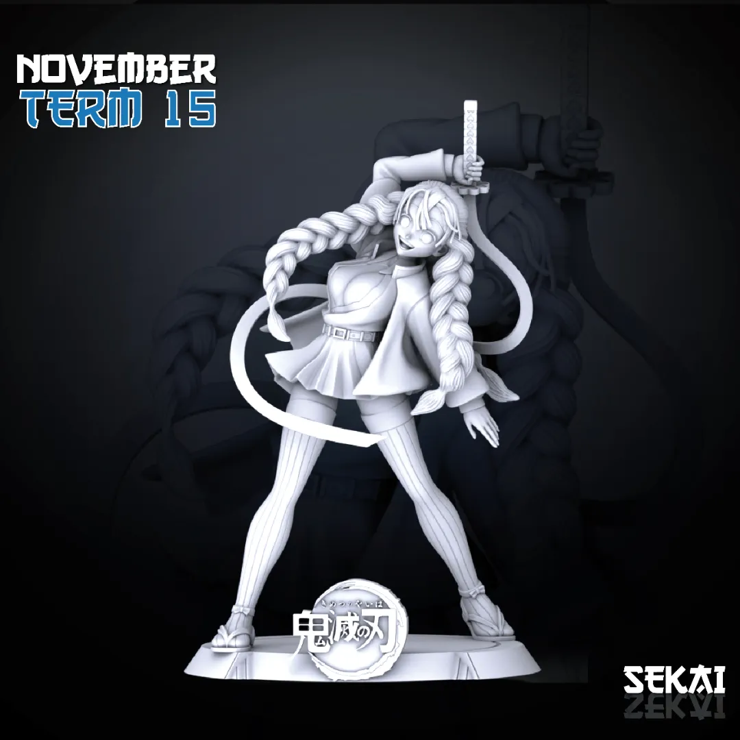 Mitsuri - Unassembled and Unpainted Garage Kit - Model Designed by Sekai3D