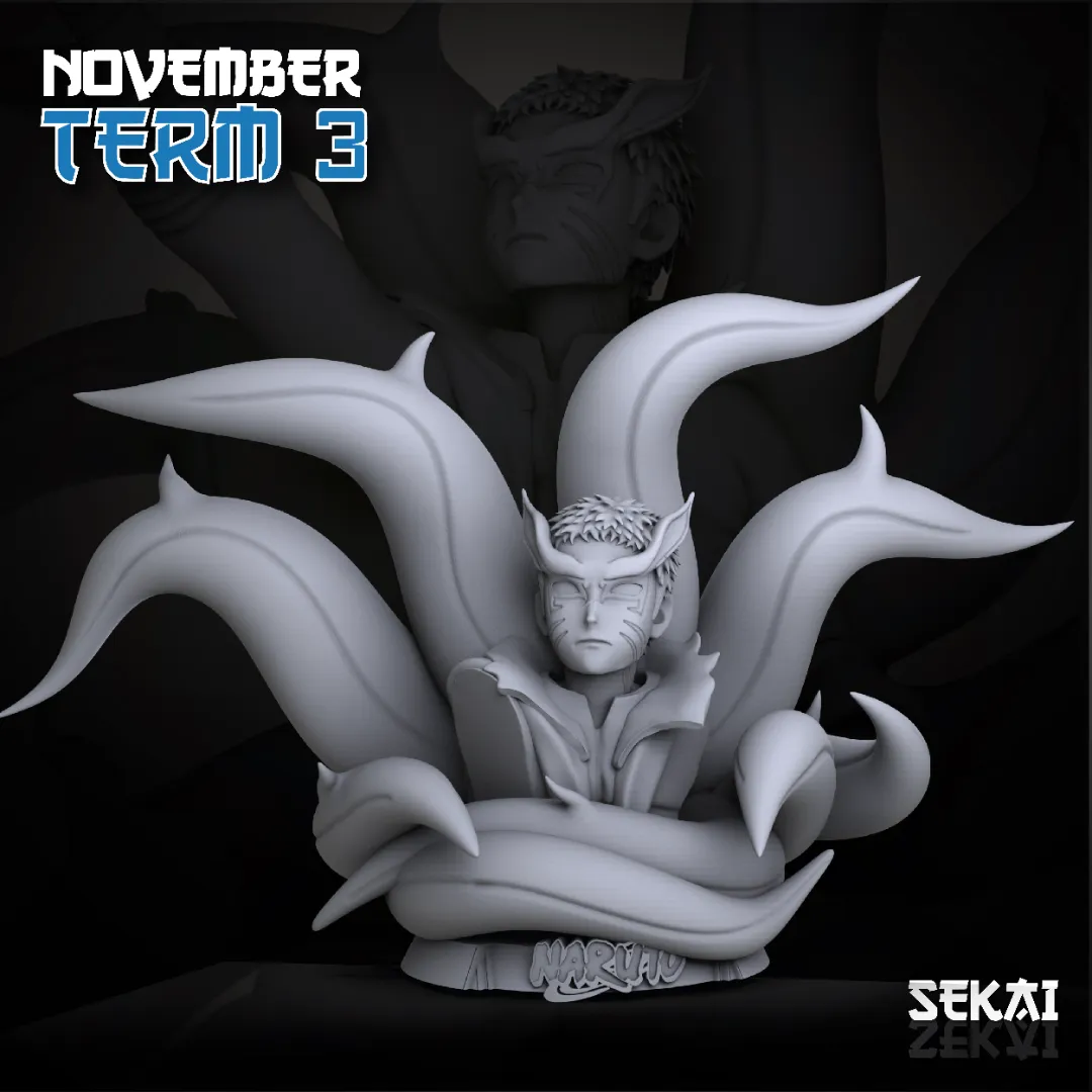 Naruto Baryon Mode - Unassembled and Unpainted Garage Kit - Model Designed by Sekai3D