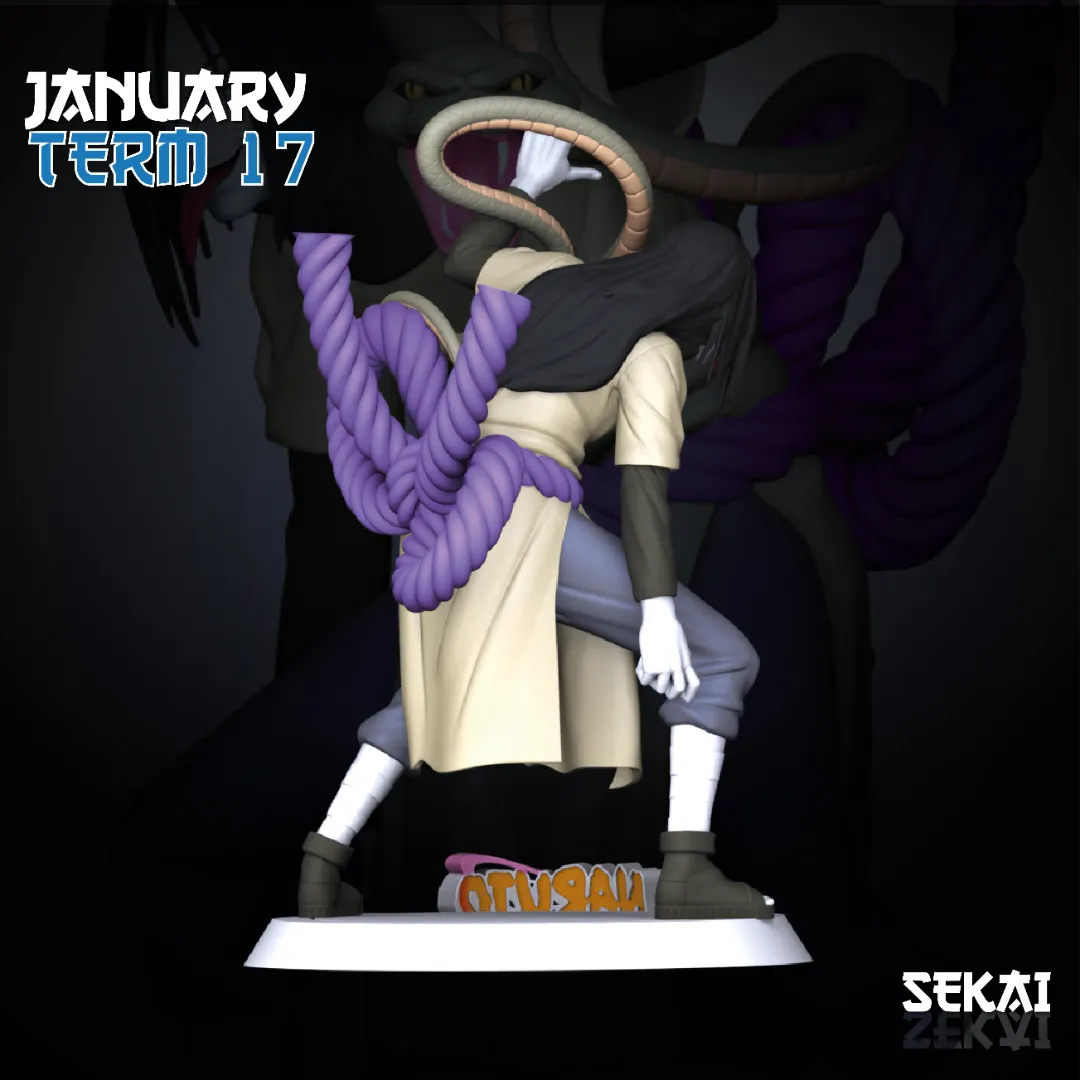 Orochimaru - Unassembled and Unpainted Garage Kit - Model Designed by Sekai3D