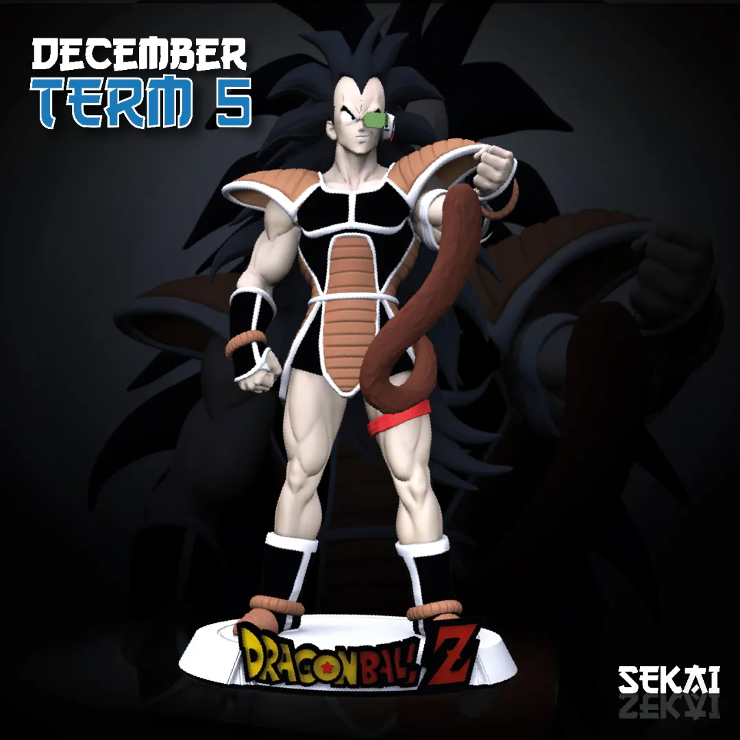 Raditz - Unassembled and Unpainted Garage Kit - Model Designed by Sekai3D