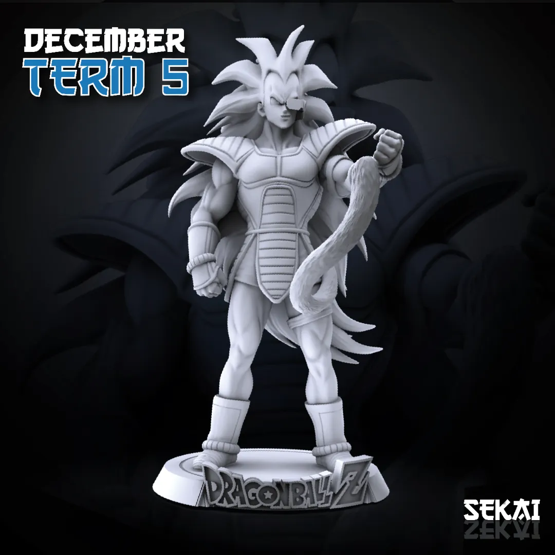 Raditz - Unassembled and Unpainted Garage Kit - Model Designed by Sekai3D