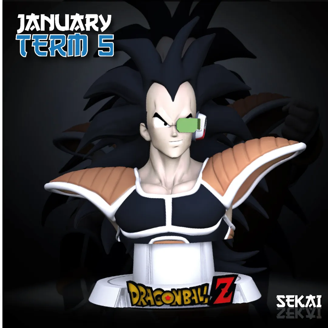 Raditz - Unassembled and Unpainted Garage Kit - Model Designed by Sekai3D