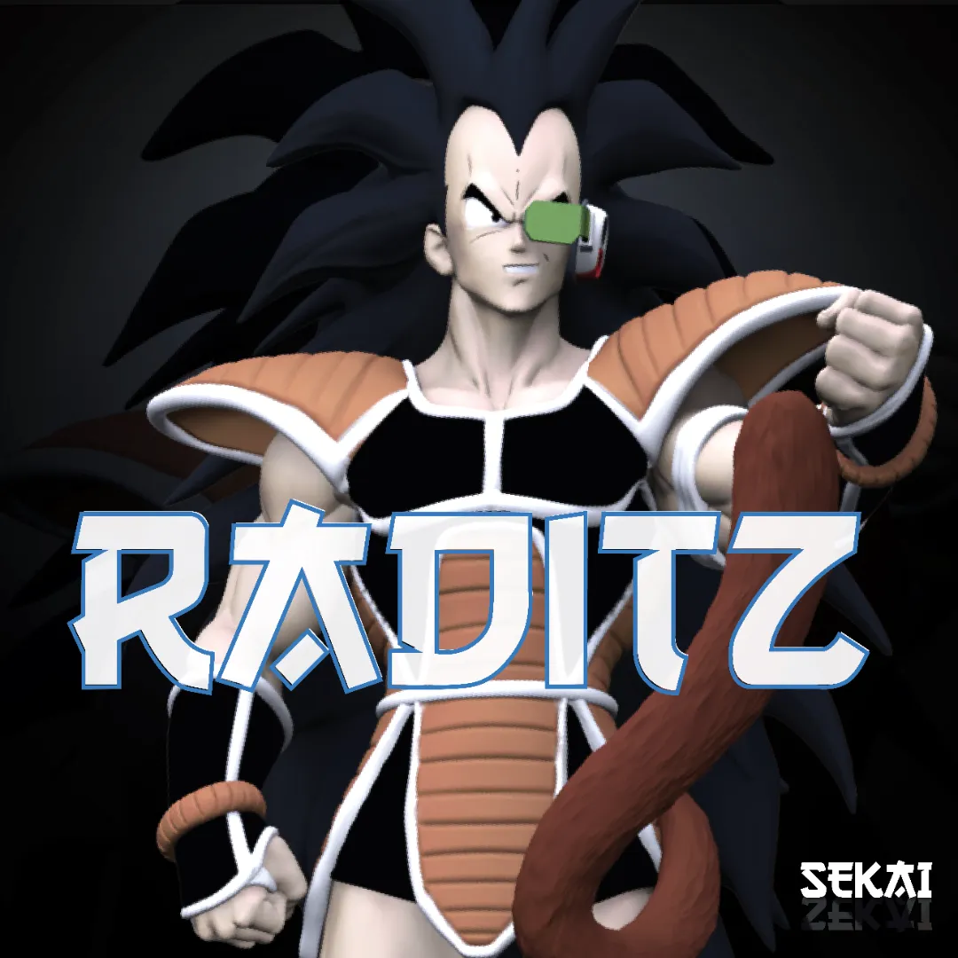 Raditz - Unassembled and Unpainted Garage Kit - Model Designed by Sekai3D
