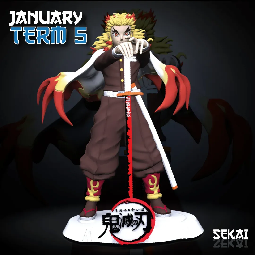 Rengoku - Unassembled and Unpainted Garage Kit - Model Designed by Sekai3D