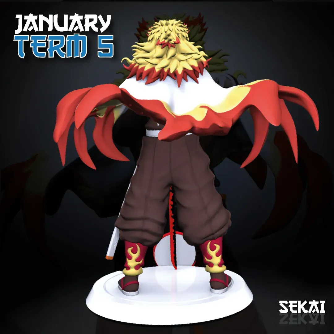 Rengoku - Unassembled and Unpainted Garage Kit - Model Designed by Sekai3D