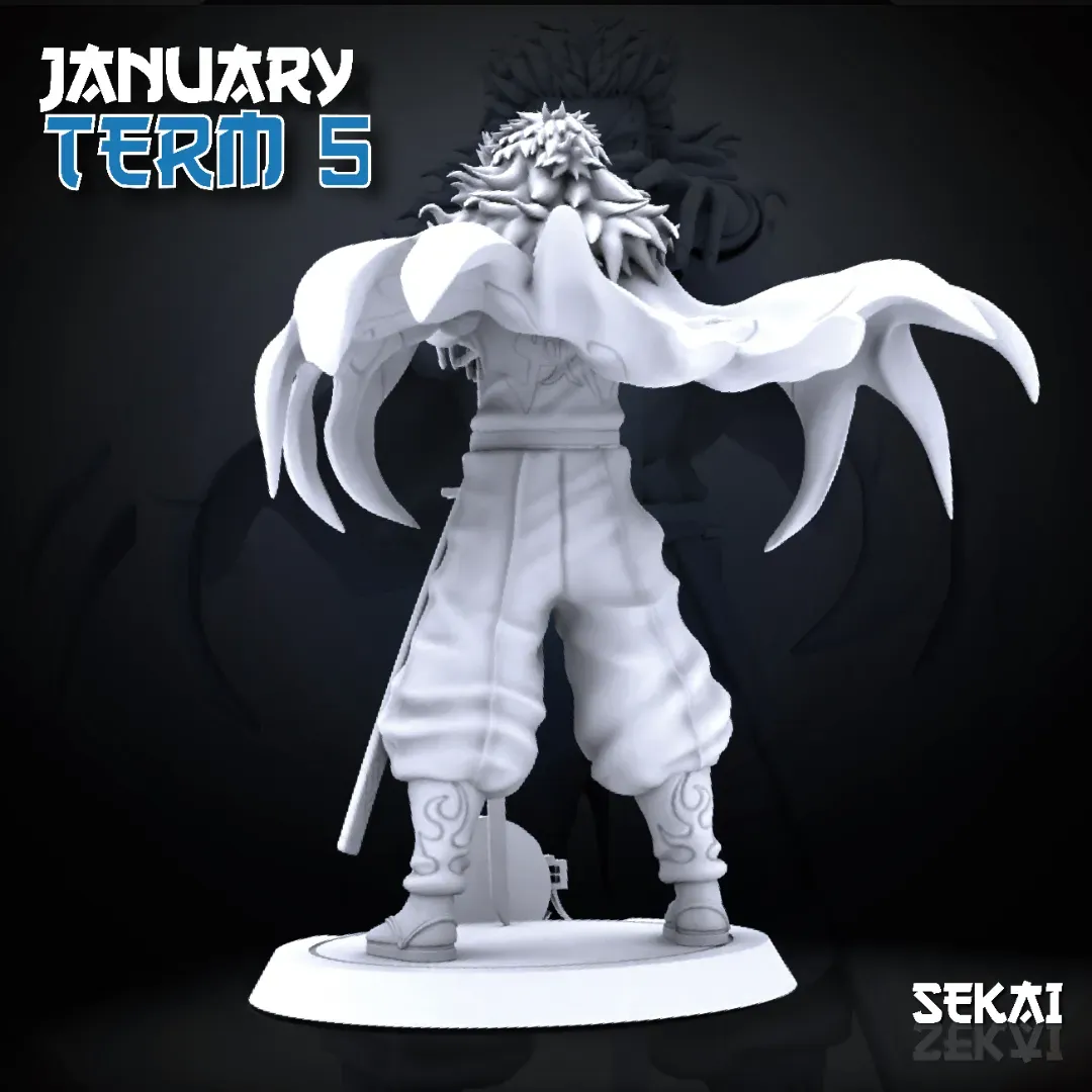 Rengoku - Unassembled and Unpainted Garage Kit - Model Designed by Sekai3D