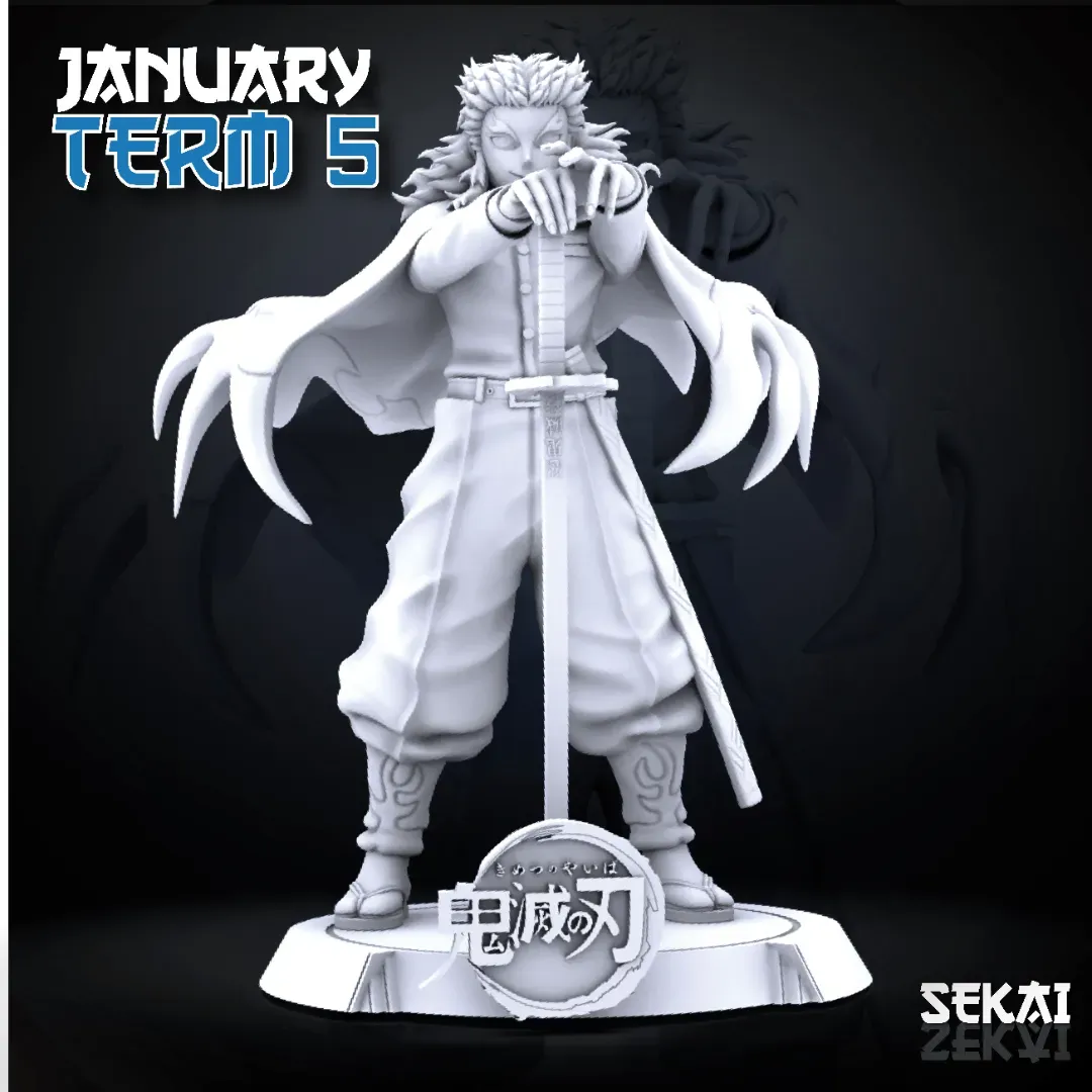 Rengoku - Unassembled and Unpainted Garage Kit - Model Designed by Sekai3D