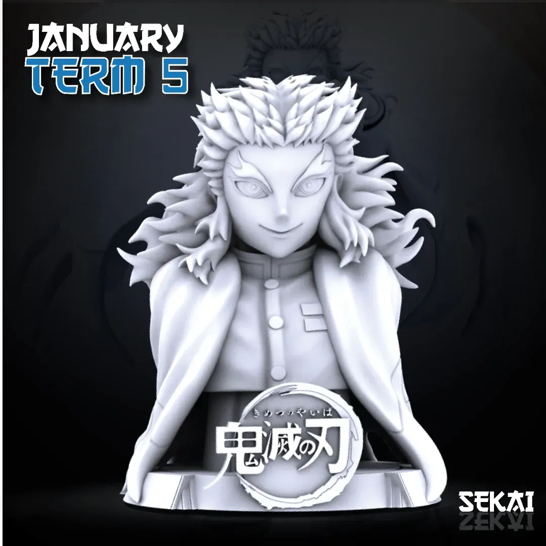 Rengoku - Unassembled and Unpainted Garage Kit - Model Designed by Sekai3D
