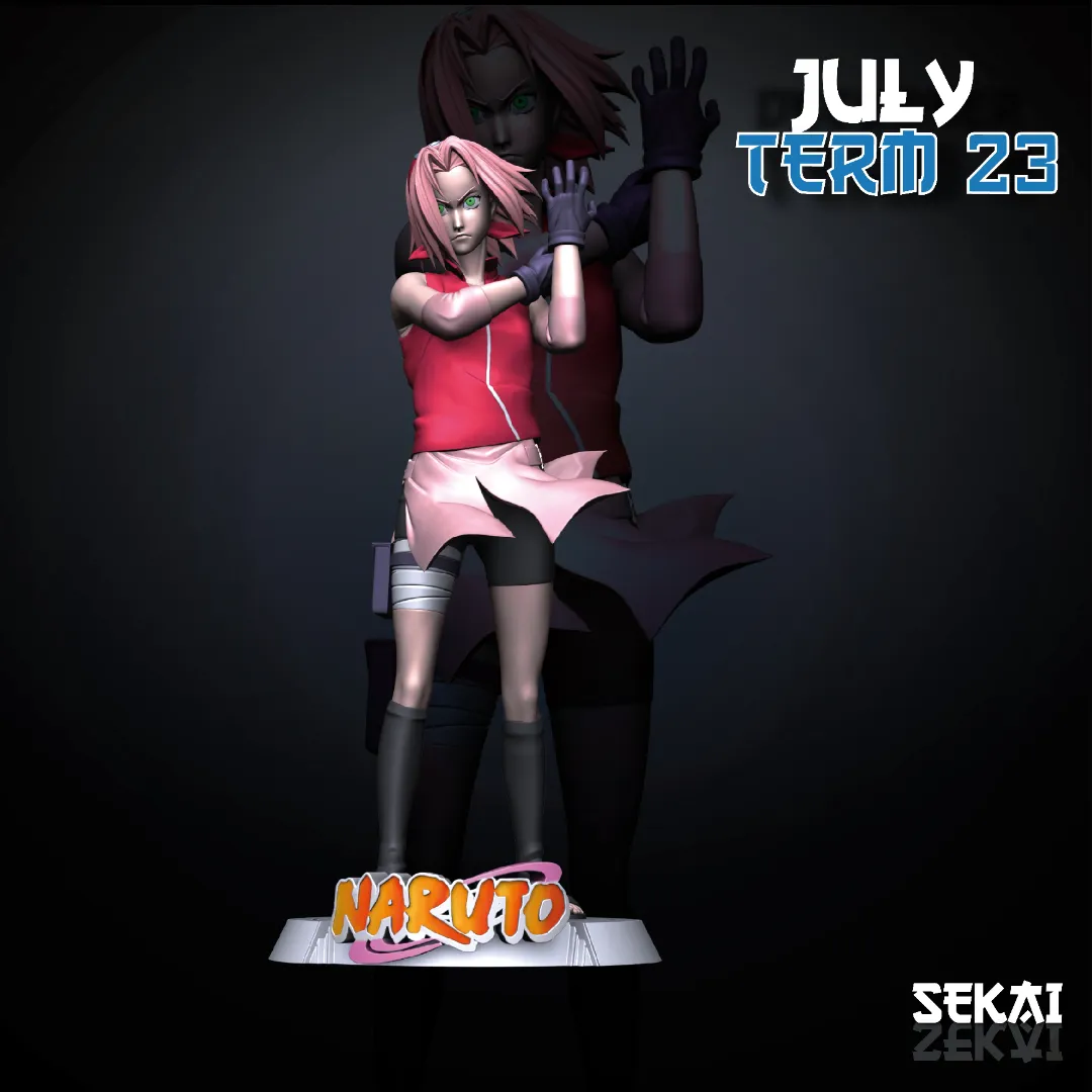Sakura - Unassembled and Unpainted Garage Kit - Model Designed by Sekai3D