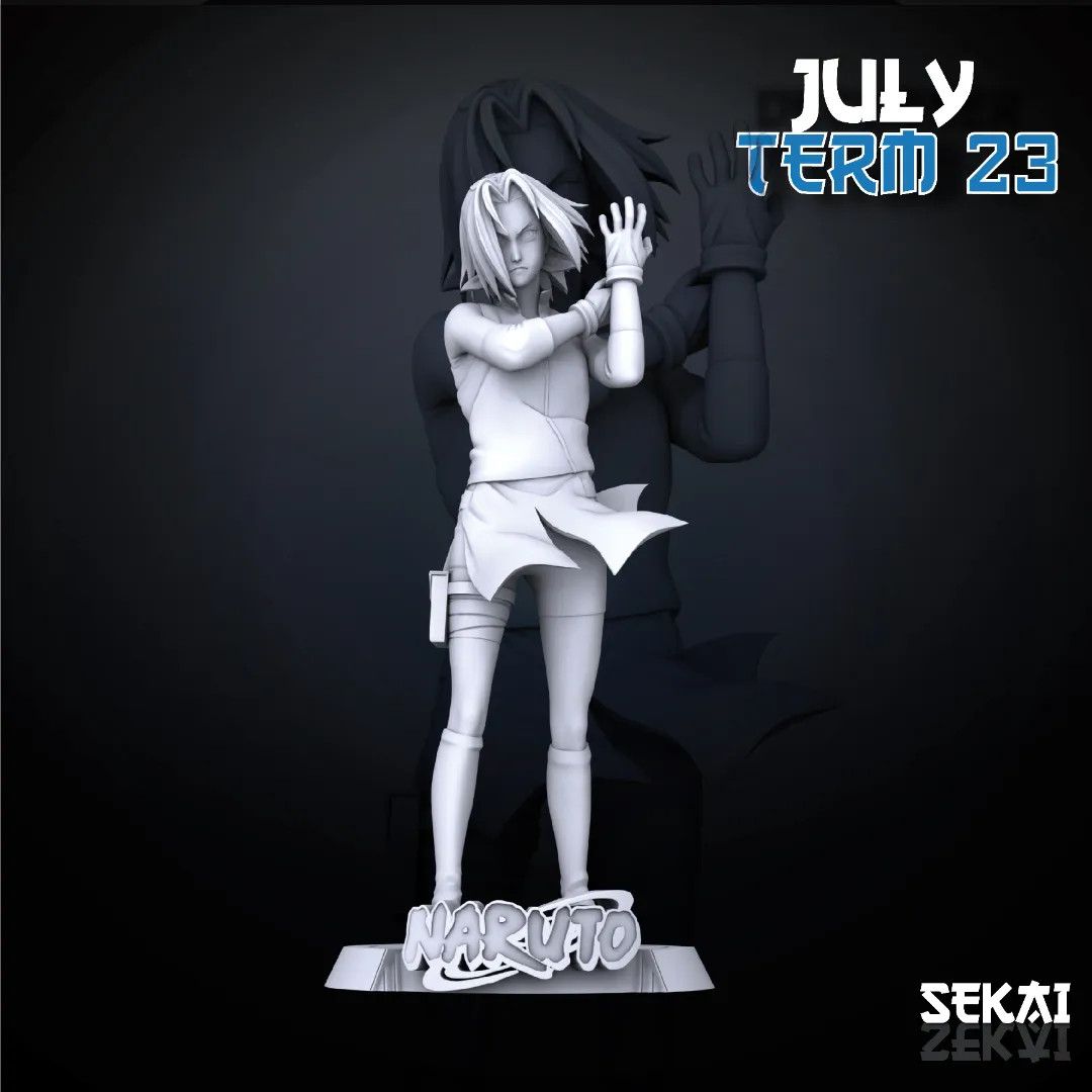 Sakura - Unassembled and Unpainted Garage Kit - Model Designed by Sekai3D