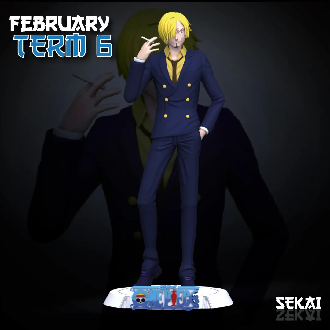 Sanji - Unassembled and Unpainted Garage Kit - Model Designed by Sekai3D