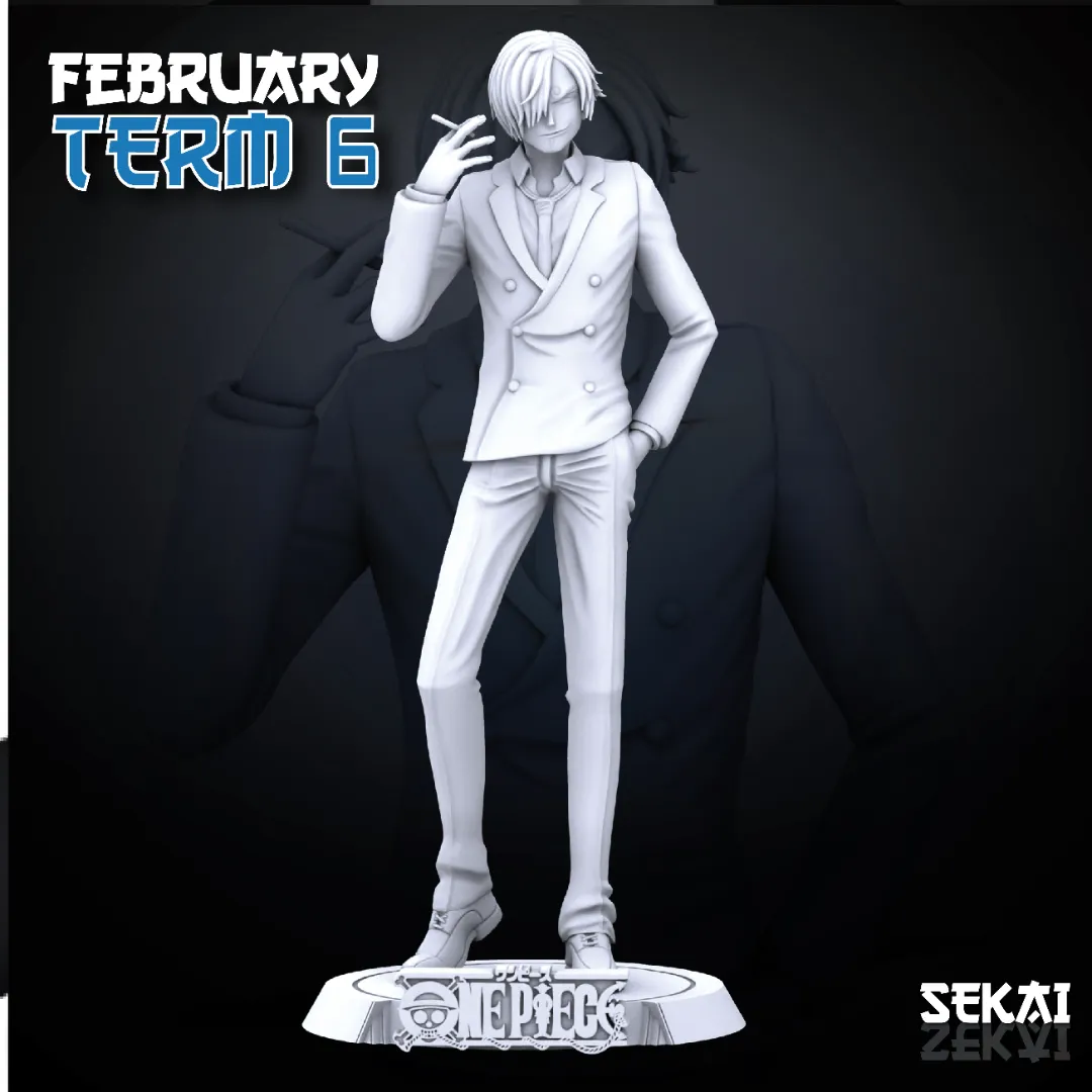 Sanji - Unassembled and Unpainted Garage Kit - Model Designed by Sekai3D