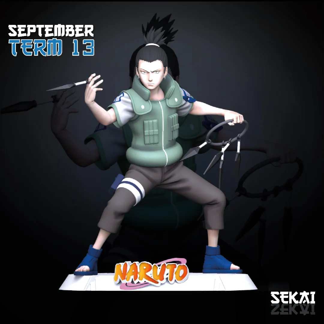 Shikamaru - Unassembled and Unpainted Garage Kit - Model Designed by Sekai3D