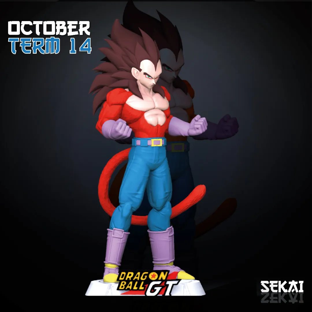 SSJ4 Vegeta - Unassembled and Unpainted Garage Kit - Model Designed by Sekai3D