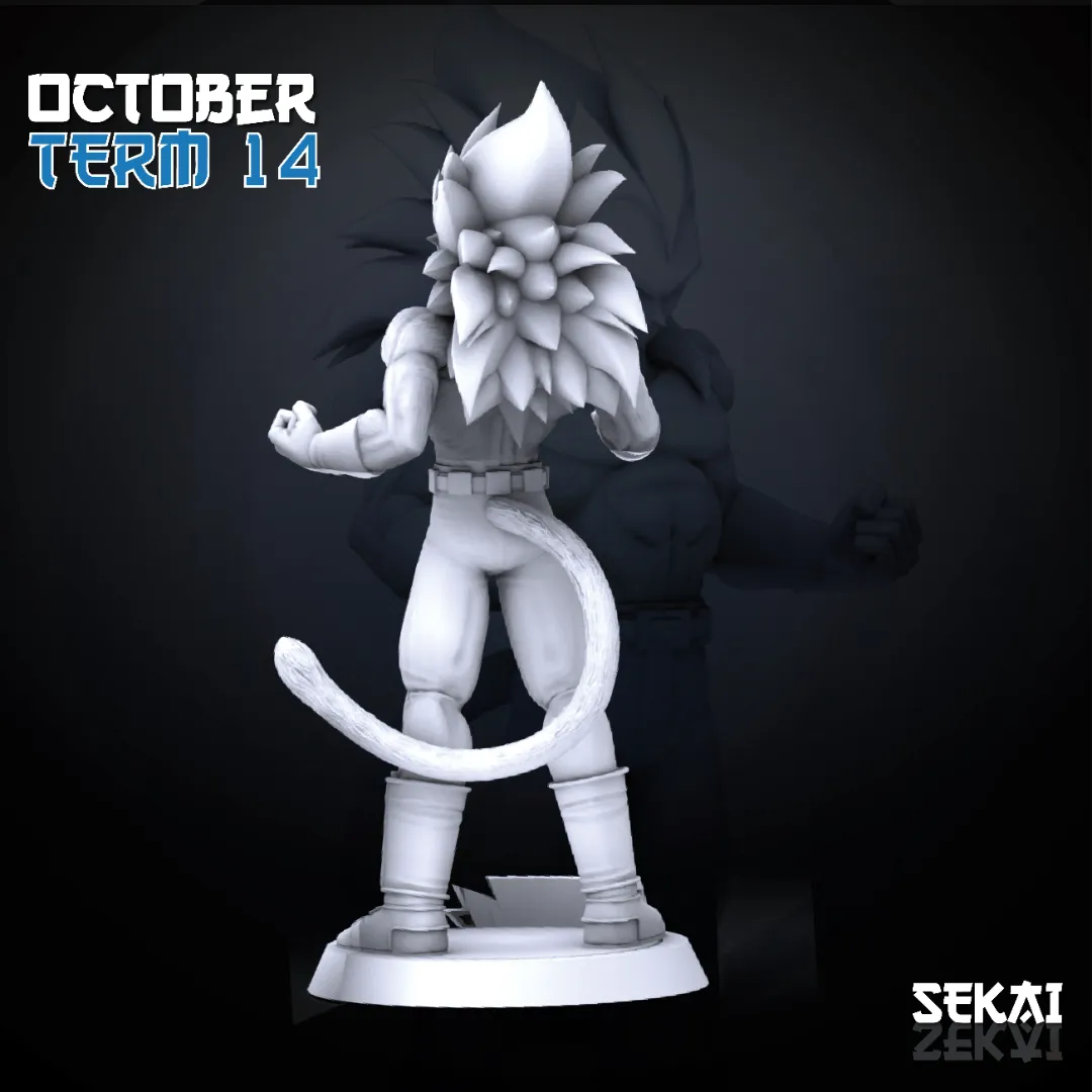 SSJ4 Vegeta - Unassembled and Unpainted Garage Kit - Model Designed by Sekai3D