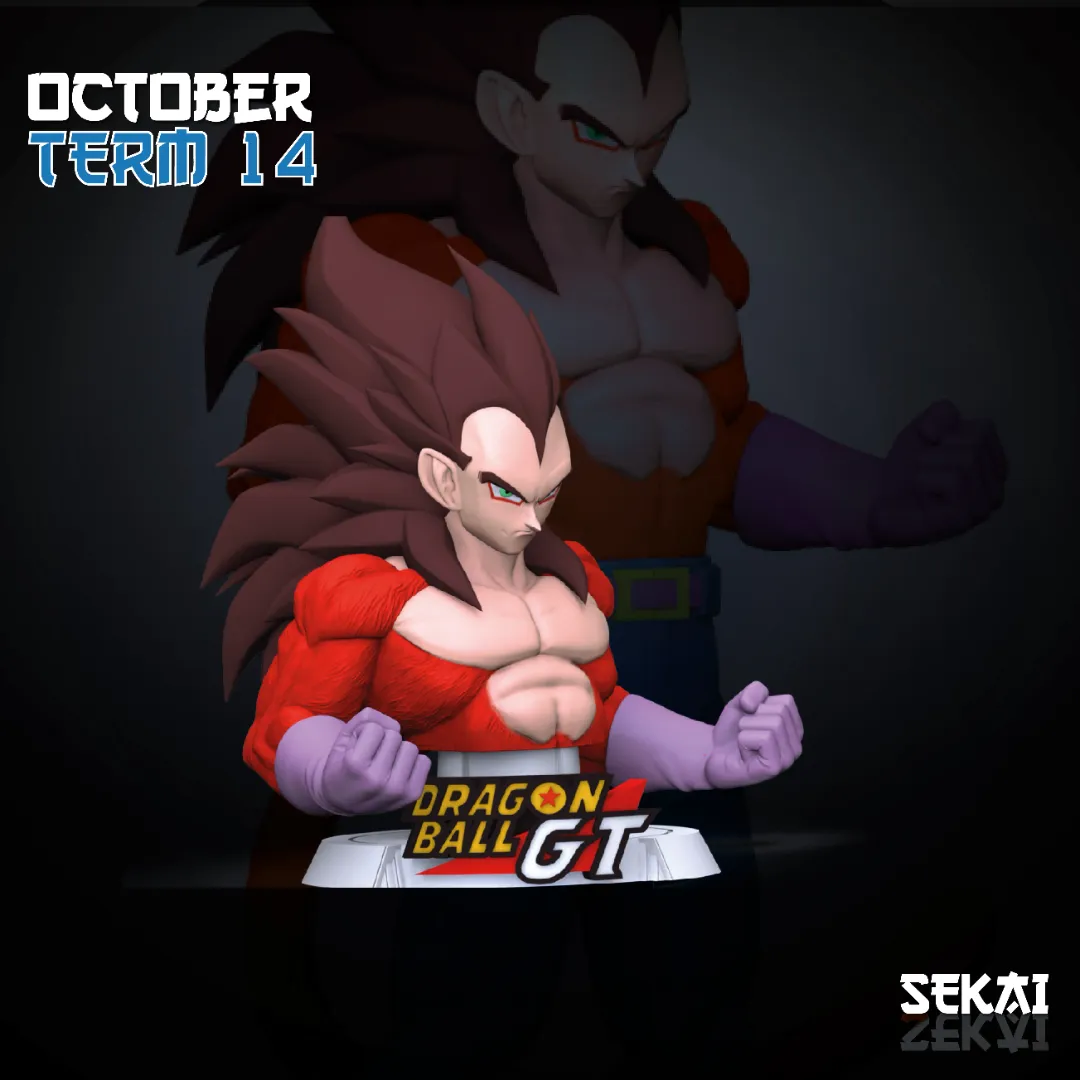 SSJ4 Vegeta - Unassembled and Unpainted Garage Kit - Model Designed by Sekai3D