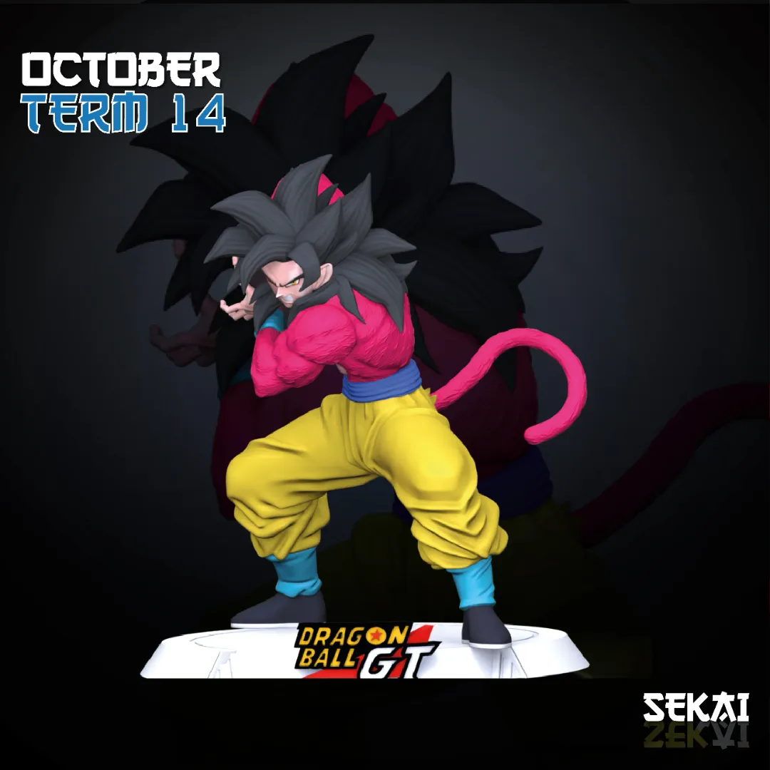 SSJ4 Goku - Unassembled and Unpainted Garage Kit - Model Designed by Sekai3D