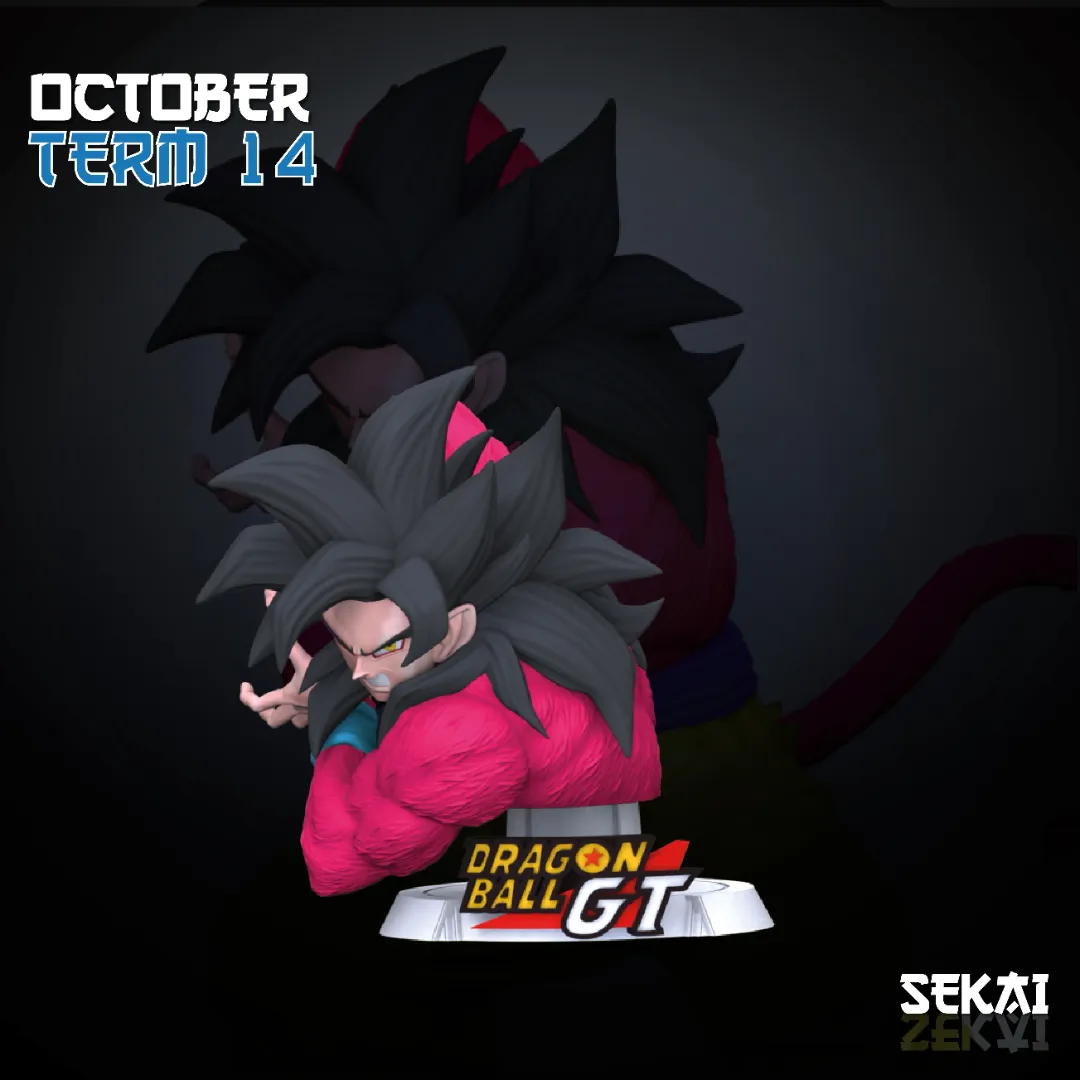 SSJ4 Goku - Unassembled and Unpainted Garage Kit - Model Designed by Sekai3D