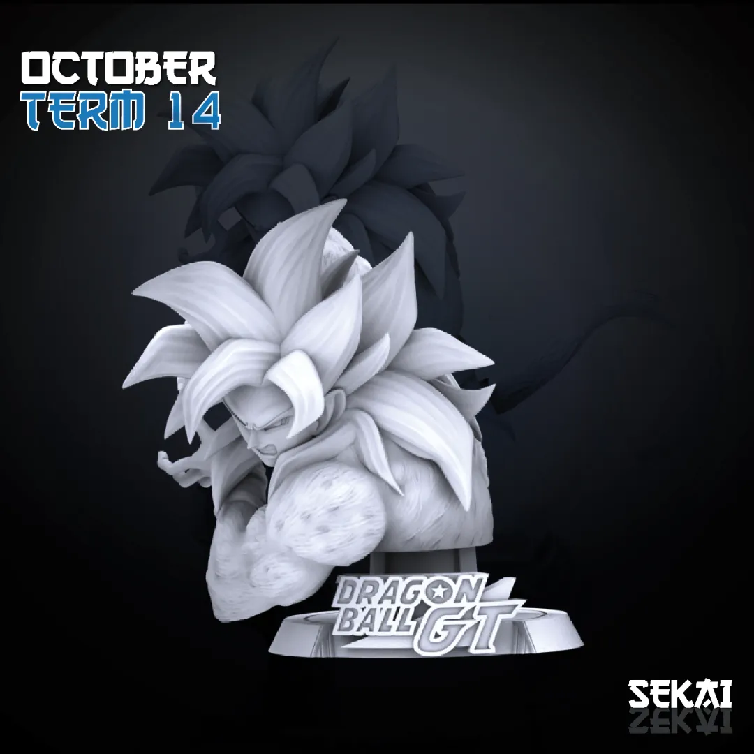 SSJ4 Goku - Unassembled and Unpainted Garage Kit - Model Designed by Sekai3D