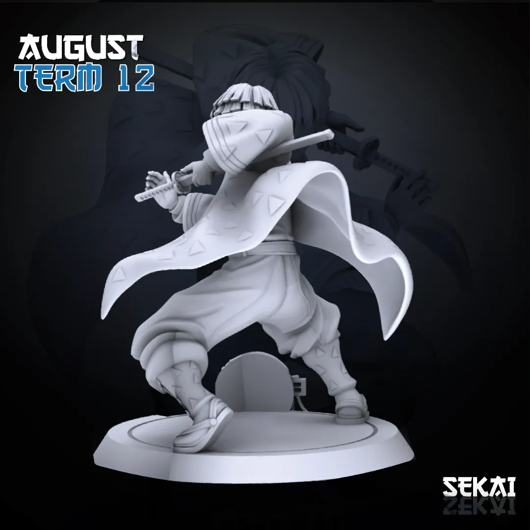 Zenitsu - Unassembled and Unpainted Garage Kit - Model Designed by Sekai3D