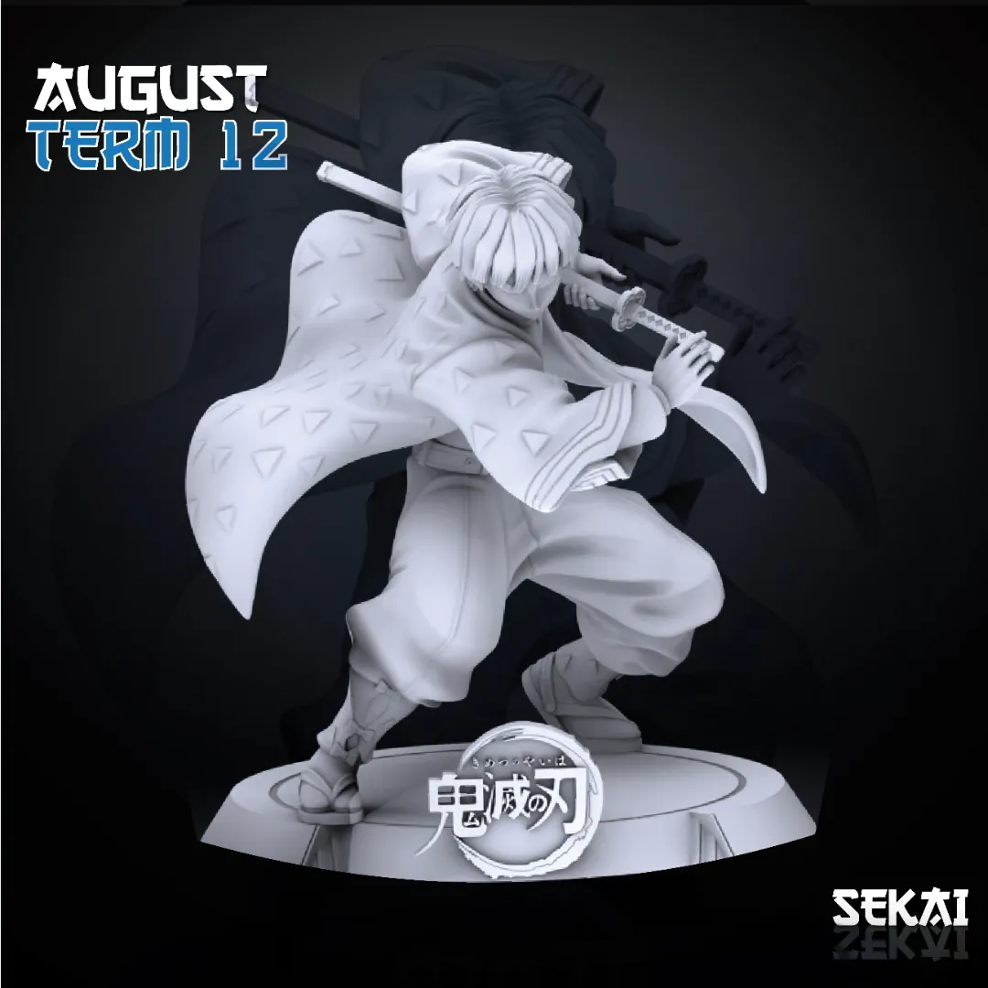 Zenitsu - Unassembled and Unpainted Garage Kit - Model Designed by Sekai3D