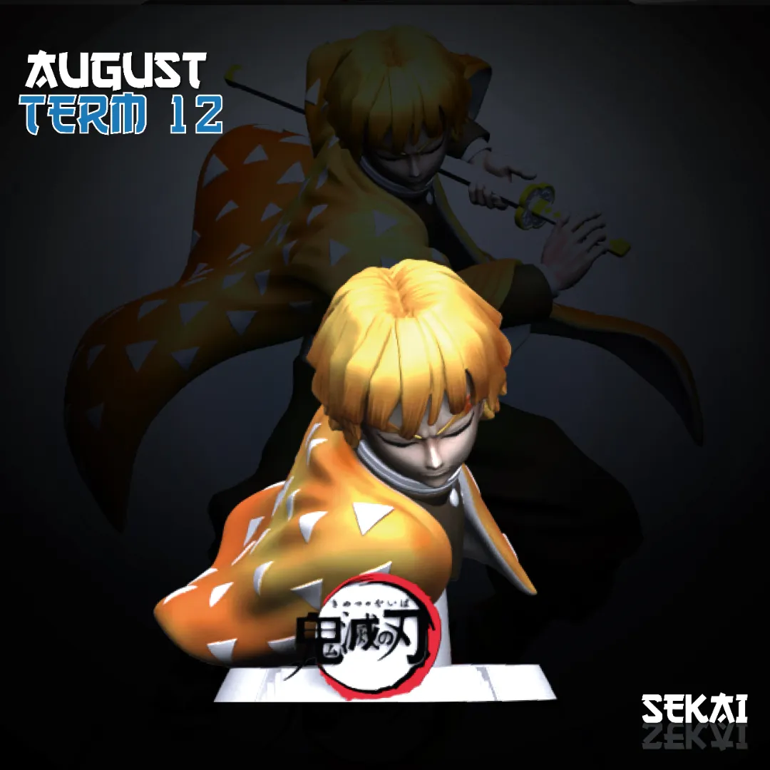 Zenitsu - Unassembled and Unpainted Garage Kit - Model Designed by Sekai3D