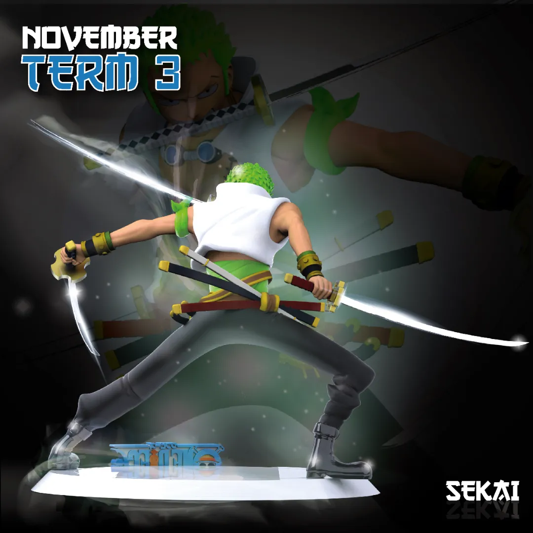 Zoro - Unassembled and Unpainted Garage Kit - Model Designed by Sekai3D
