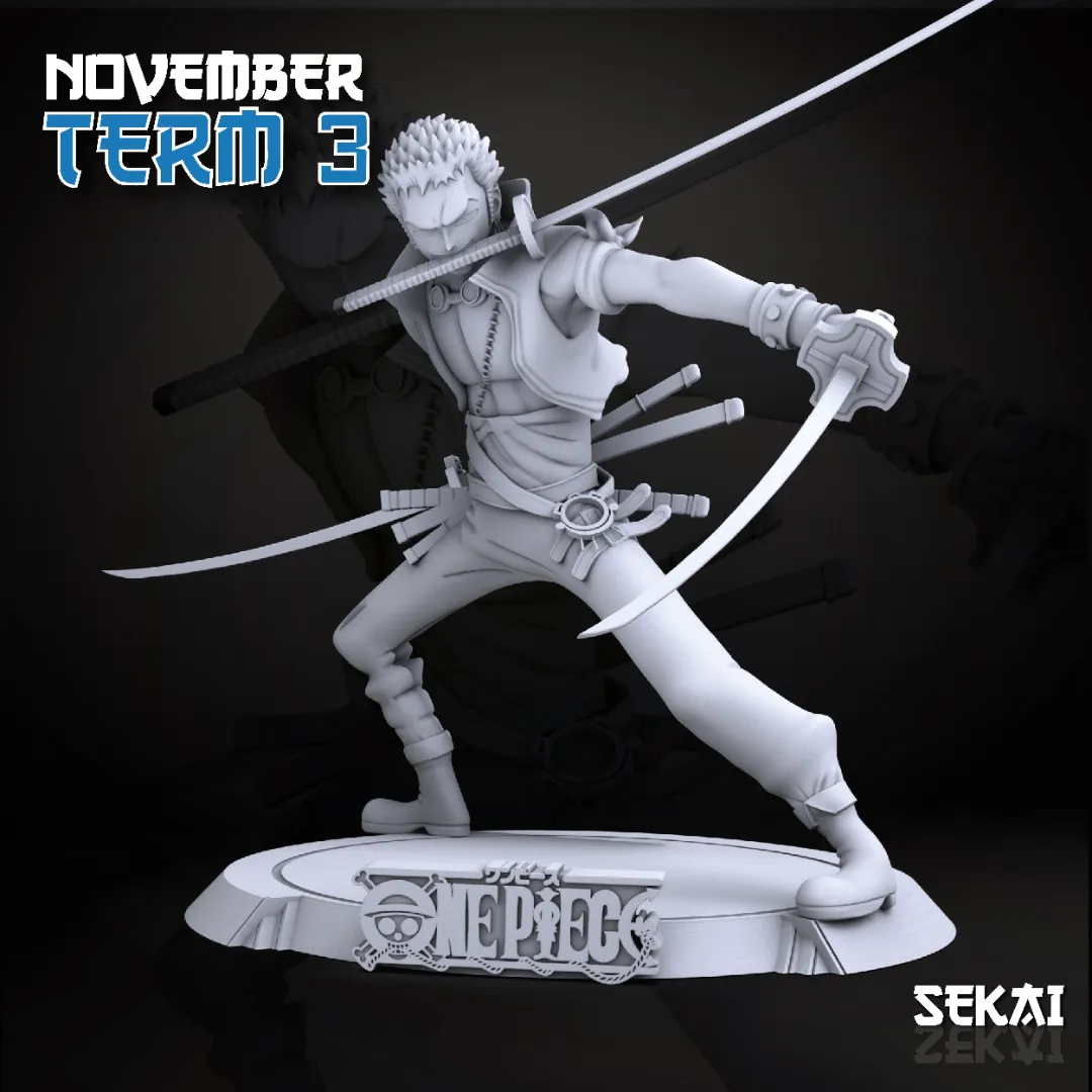 Zoro - Unassembled and Unpainted Garage Kit - Model Designed by Sekai3D