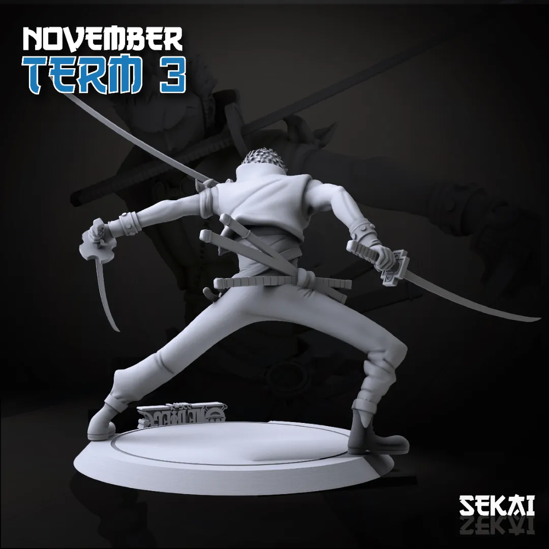 Zoro - Unassembled and Unpainted Garage Kit - Model Designed by Sekai3D