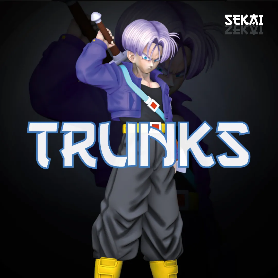 Future Trunks - Unassembled and Unpainted Garage Kit - Model Designed by Sekai3D