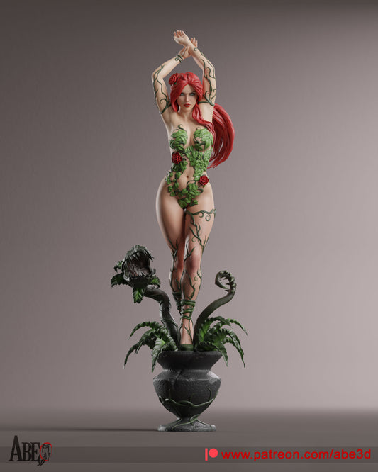 Poison Ivy - (Variant Parts Included) Unassembled and Unpainted Garage Kit - Model Designed by Abe3d