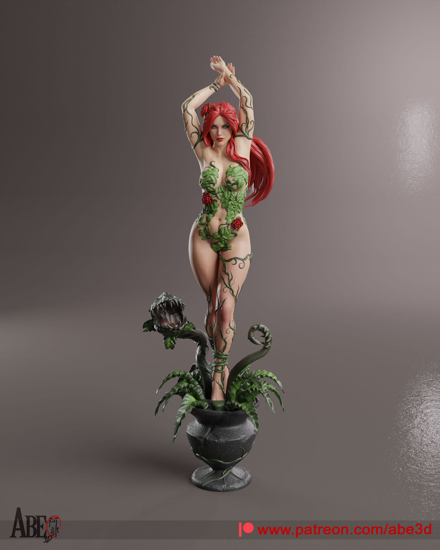Poison Ivy - (Variant Parts Included) Unassembled and Unpainted Garage Kit - Model Designed by Abe3d