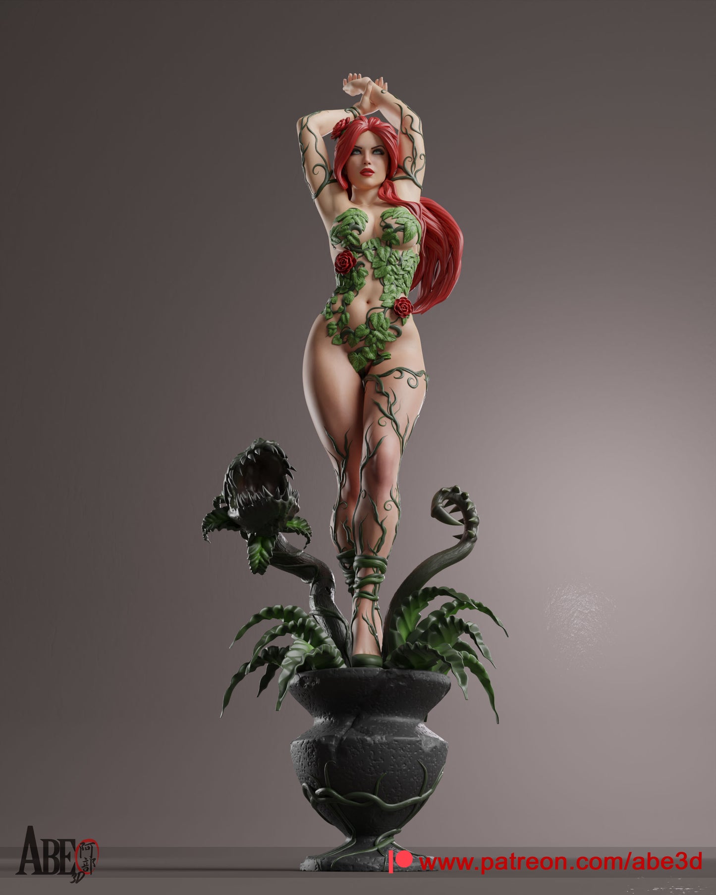 Poison Ivy - (Variant Parts Included) Unassembled and Unpainted Garage Kit - Model Designed by Abe3d