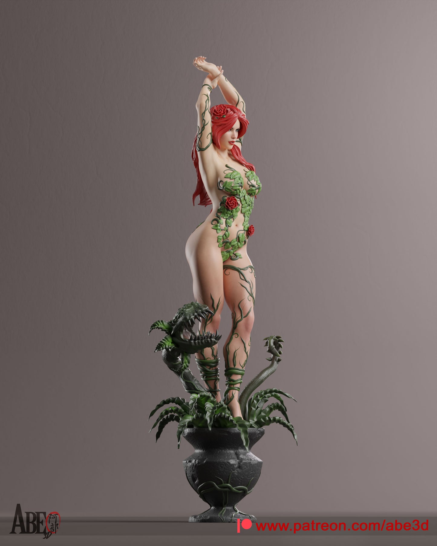 Poison Ivy - (Variant Parts Included) Unassembled and Unpainted Garage Kit - Model Designed by Abe3d