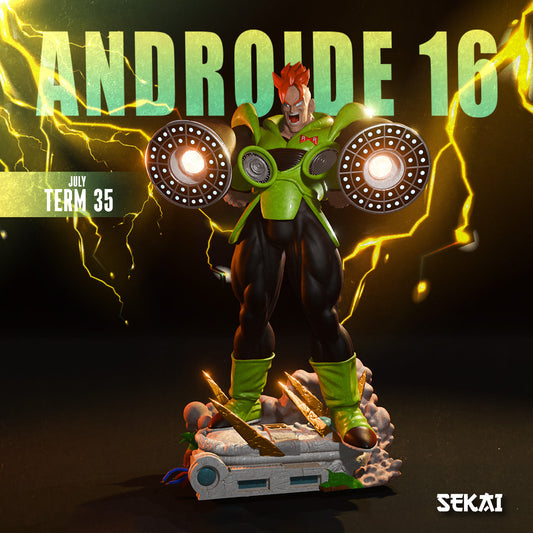 Android 16 - Unassembled and Unpainted Garage Kit - Model Designed by Sekai3D